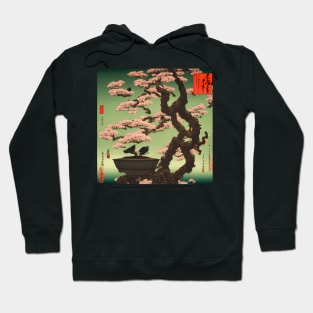 Bonsai Tree Japanese Ukiyo-e Style Hoodie